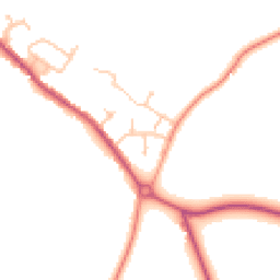 Daytime road noise heatmap for CV10 9PJ