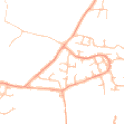 Daytime road noise heatmap for CV10 9QT