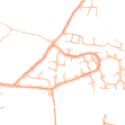 Daytime road noise heatmap for CV10 9RA