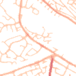 Daytime road noise heatmap for CV10 9TE