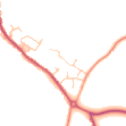 Daytime road noise heatmap for CV10 9TJ