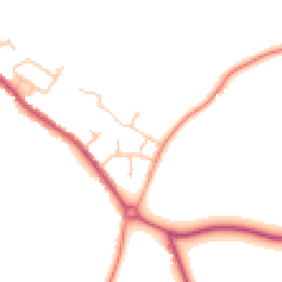 Daytime road noise heatmap for CV10 9TN