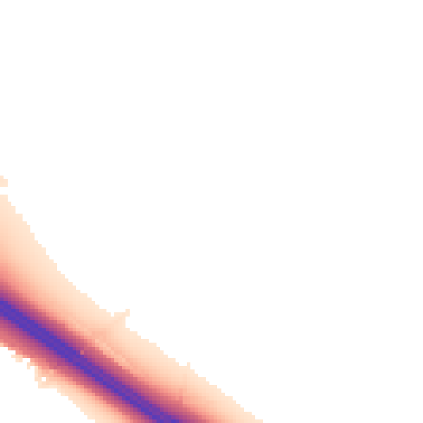 Night-time road noise heatmap for CV2 1AA