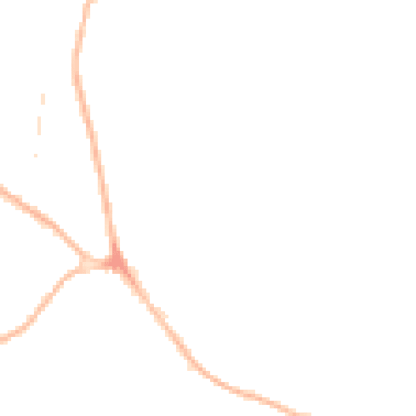 Night-time road noise heatmap for CV2 1NG