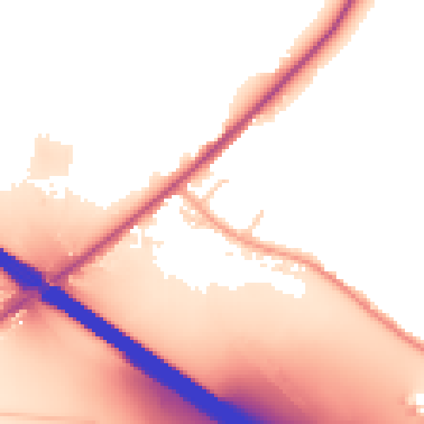 Daytime road noise heatmap for CV2 1NX
