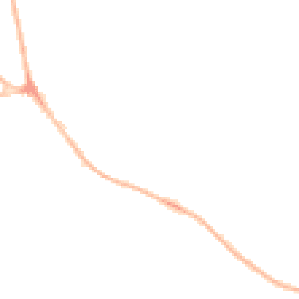 Night-time road noise heatmap for CV2 1UL