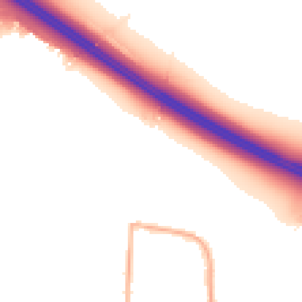 Night-time road noise heatmap for CV2 2AF