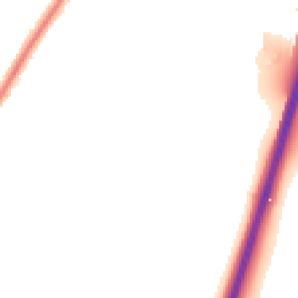 Night-time road noise heatmap for CV2 2BP