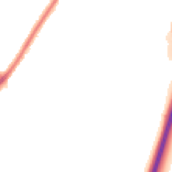 Night-time road noise heatmap for CV2 2BW