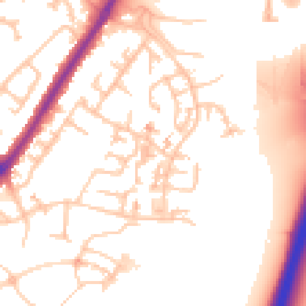 Daytime road noise heatmap for CV2 2DL