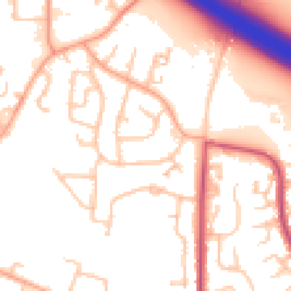 Daytime road noise heatmap for CV2 2GH