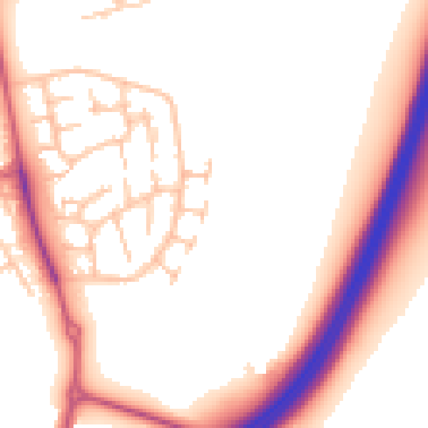 Daytime road noise heatmap for CV2 2JZ