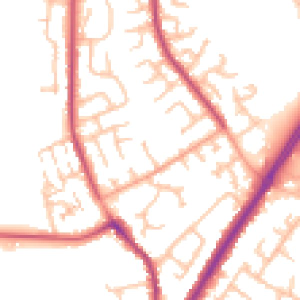 Daytime road noise heatmap for CV2 2LP