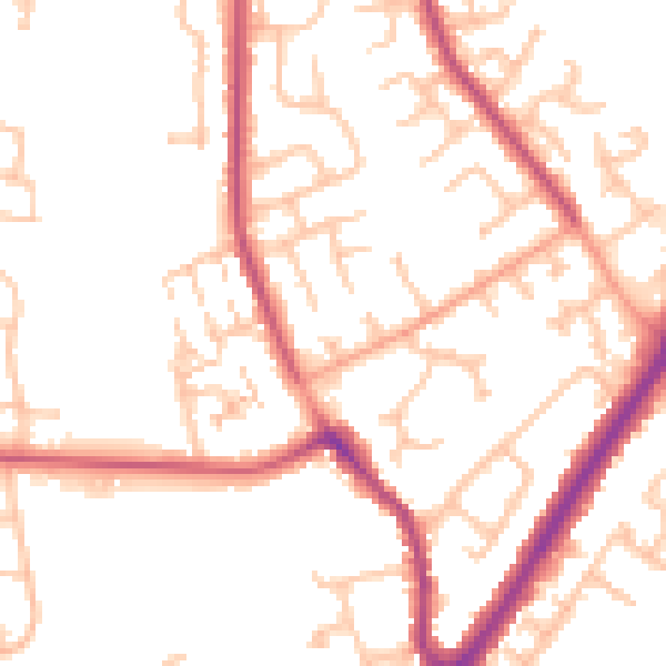 Daytime road noise heatmap for CV2 2LT