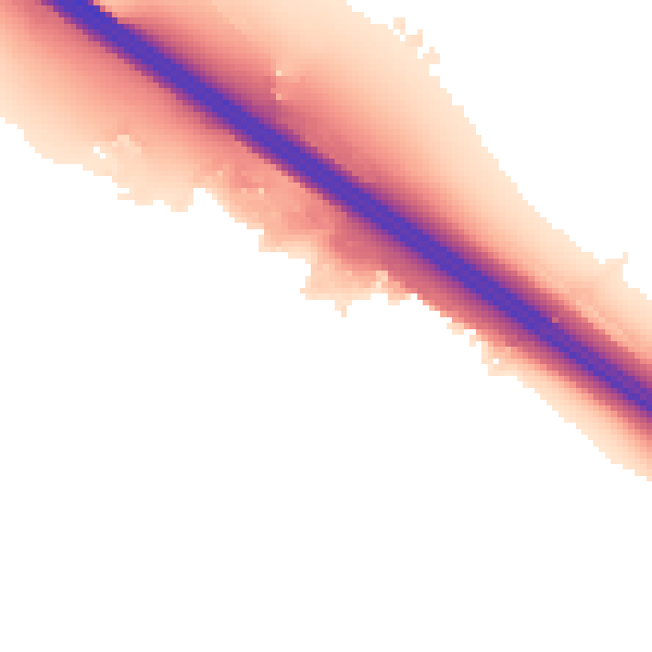 Night-time road noise heatmap for CV2 2NW
