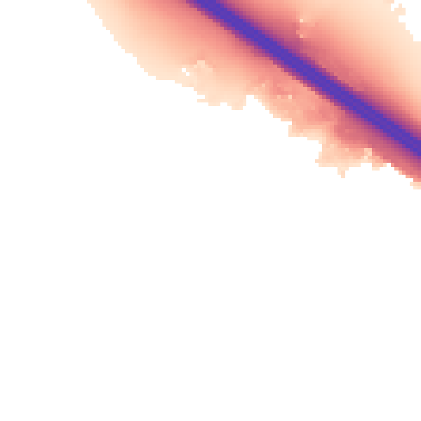 Night-time road noise heatmap for CV2 2PJ