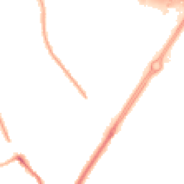 Night-time road noise heatmap for CV2 2PU