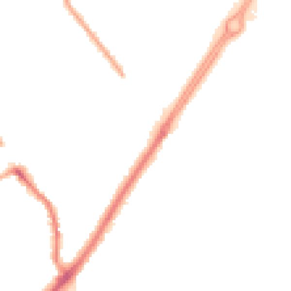 Night-time road noise heatmap for CV2 2QL