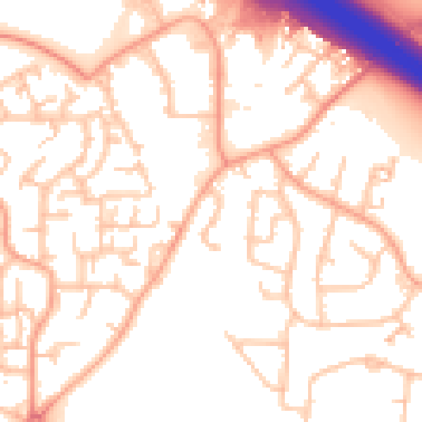 Daytime road noise heatmap for CV2 2RS