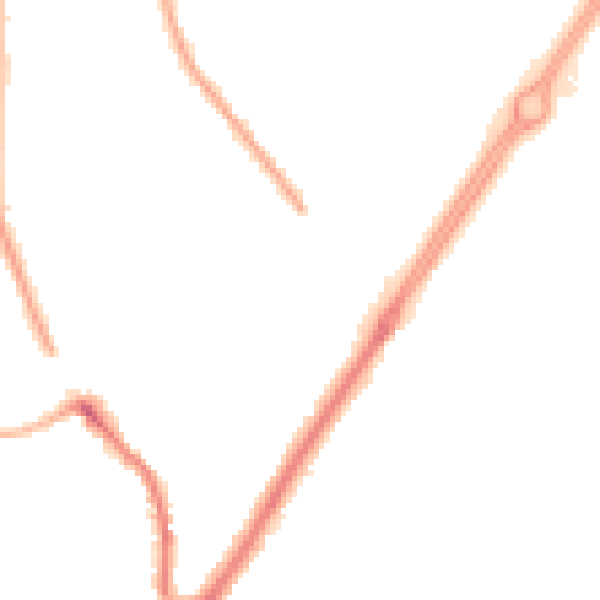Night-time road noise heatmap for CV2 2SF