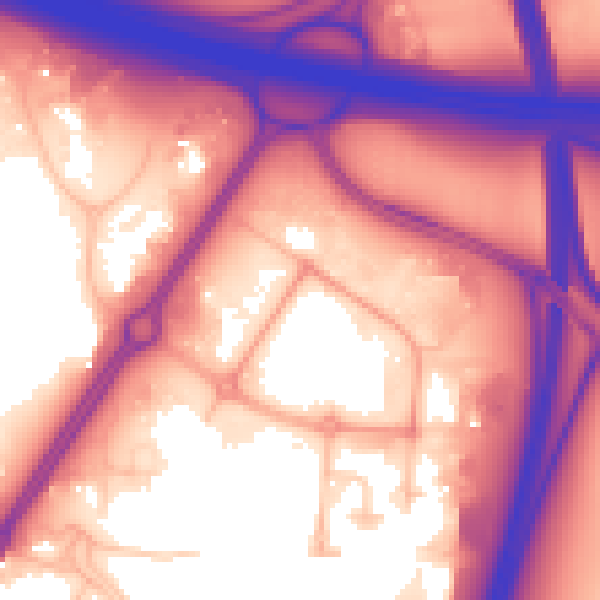 Daytime road noise heatmap for CV2 2SH