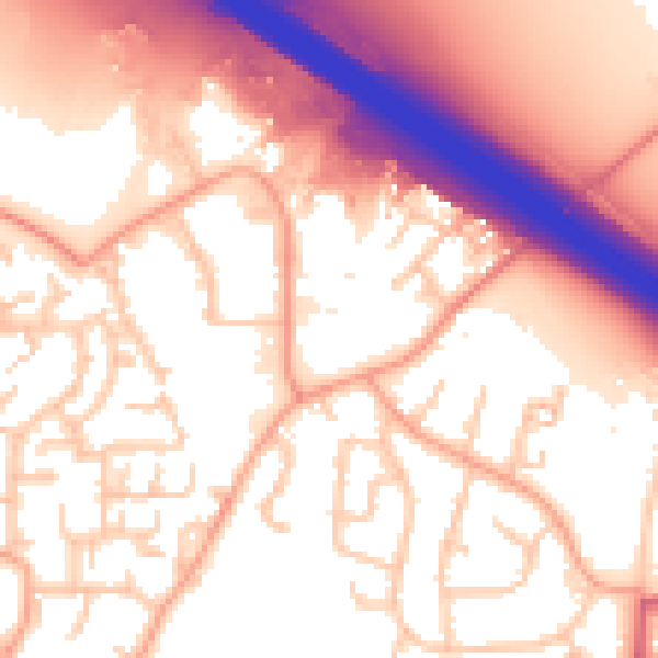 Daytime road noise heatmap for CV2 2SS