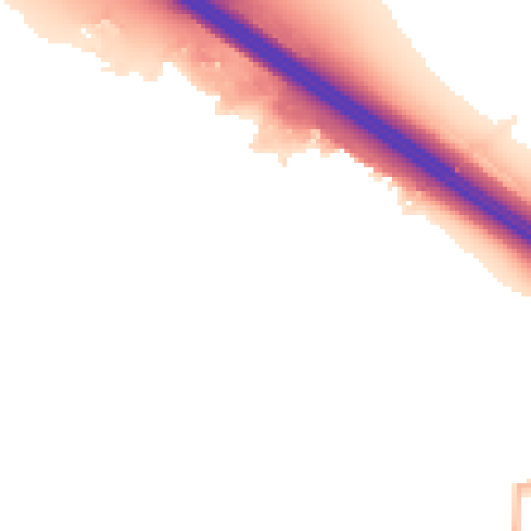 Night-time road noise heatmap for CV2 2SS
