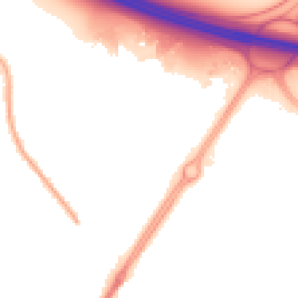 Night-time road noise heatmap for CV2 2TB