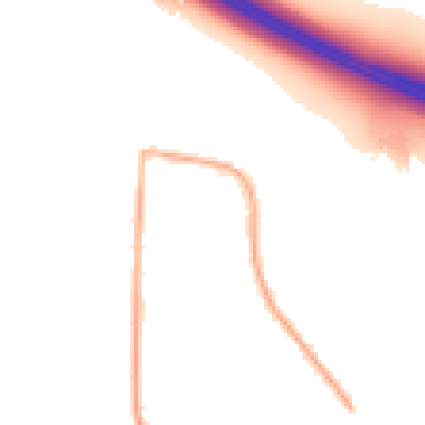 Night-time road noise heatmap for CV2 2TJ