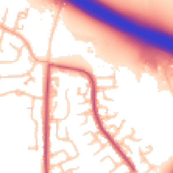 Daytime road noise heatmap for CV2 2TL