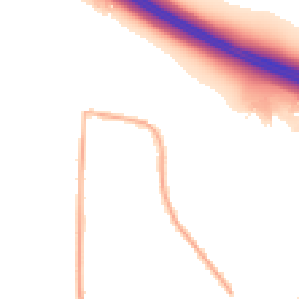Night-time road noise heatmap for CV2 2TL