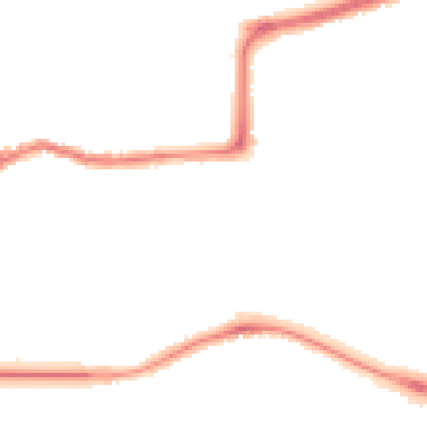 Night-time road noise heatmap for CV2 4AN