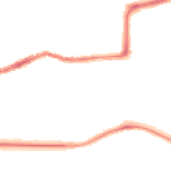 Night-time road noise heatmap for CV2 4AU