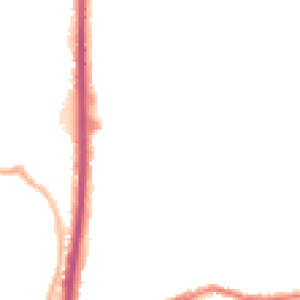 Night-time road noise heatmap for CV2 4PJ