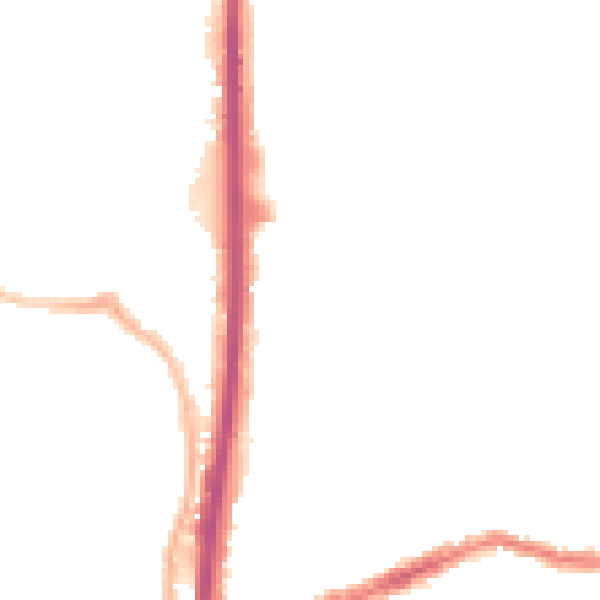 Night-time road noise heatmap for CV2 4QA