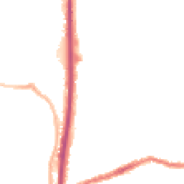 Night-time road noise heatmap for CV2 4QB