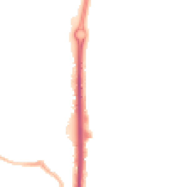 Night-time road noise heatmap for CV2 4RA