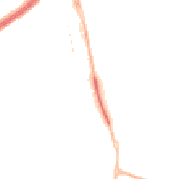 Night-time road noise heatmap for CV2 5BY