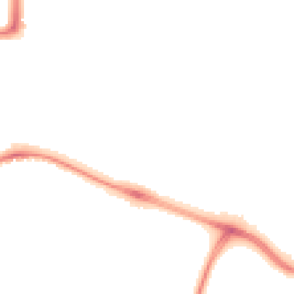 Night-time road noise heatmap for CV2 5JR