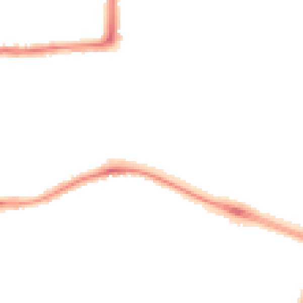 Night-time road noise heatmap for CV2 5LJ