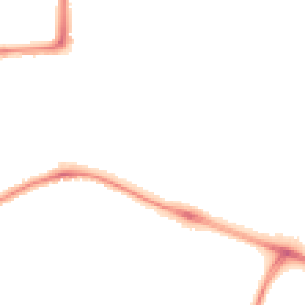 Night-time road noise heatmap for CV2 5LZ