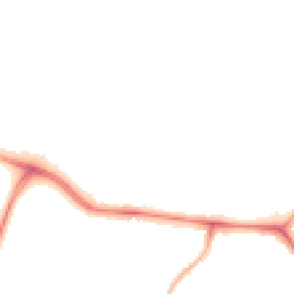Night-time road noise heatmap for CV2 5NQ