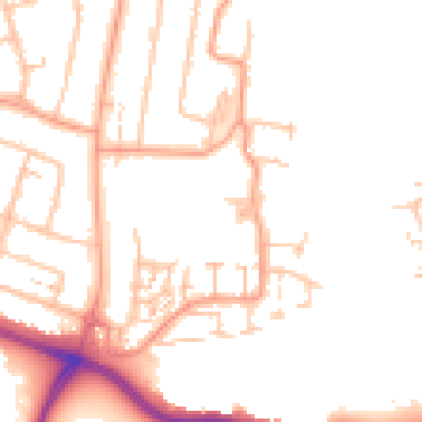 Daytime road noise heatmap for CV2 5NY