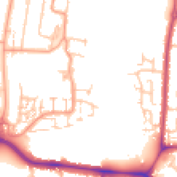Daytime road noise heatmap for CV2 5PF