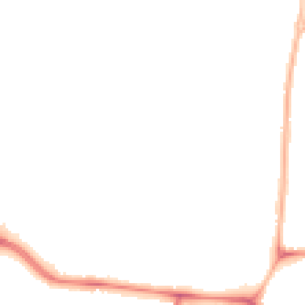 Night-time road noise heatmap for CV2 5PF