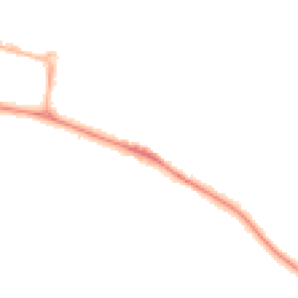 Night-time road noise heatmap for CV22 5AG