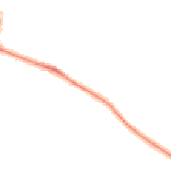 Night-time road noise heatmap for CV22 5AJ