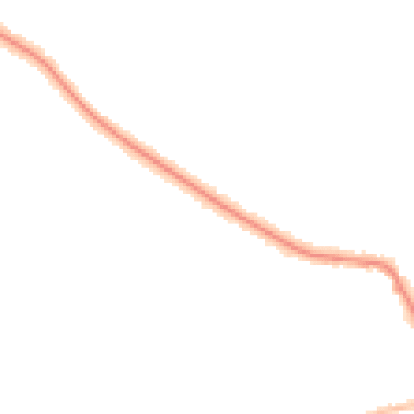 Night-time road noise heatmap for CV22 5BB