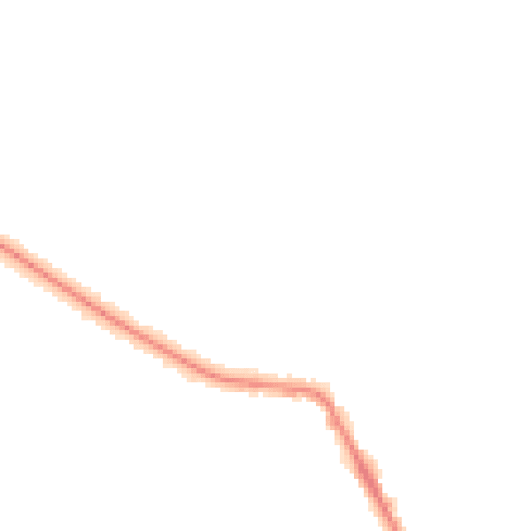 Night-time road noise heatmap for CV22 5BL