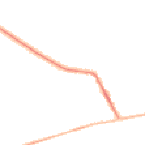 Night-time road noise heatmap for CV22 5BQ